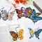 8PCS 5D Diamond Art Bookmarks – Butterfly & Hummingbird Crystal DIY Kit for Adults, Acrylic & Rhinestone Pendants, 8 Unique Styles